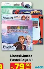 LİSANSLI JUMBO PASTEL BOYA 8'Lİ indirimli fiyat LİSANSLI JUMBO PASTEL BOYA 8'Lİ fiyat ve kampanya bilgisi